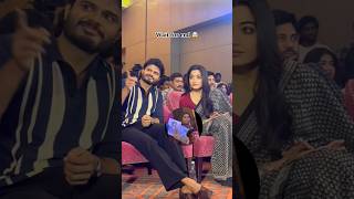 wait for rashmika mandana & anand Devarakonda art work communication at epic event #rashmika #art 🎨