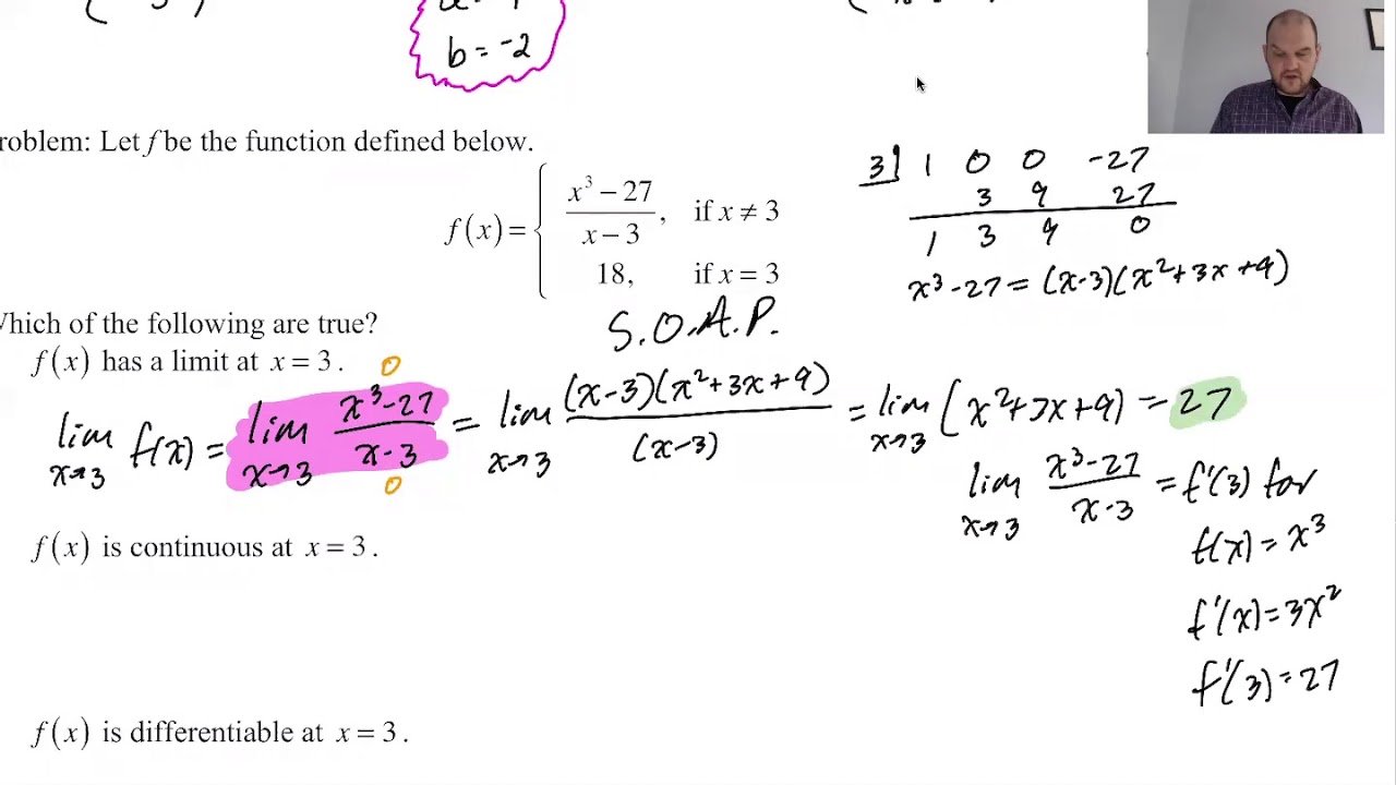Continuity and Differentiability pg 5, pt 2 - YouTube