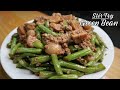 Stir Fry Green Bean With Pork And Mushroom