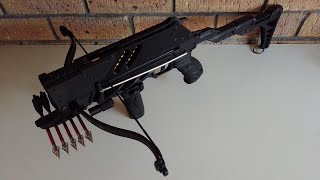 Decocking / Uncocking / Controlled release of Bow tension.
