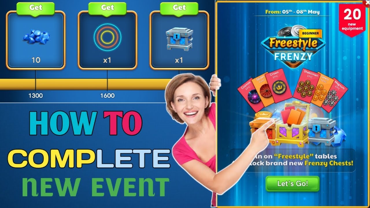 How To Complete Freestyle Frenzy 😱 Dont Miss Carrom Pool New Event ...