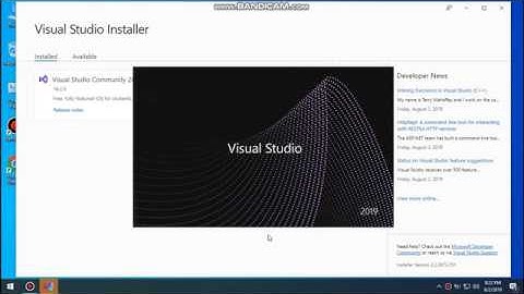 Install Visual Studio 2019 Community for ASP.NET