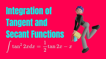 💯 Integration of Tangent and Tangent Square using Tangent and Secant | Integral of tan(x)