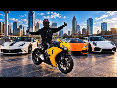 Running Into SUPERCARS on my FIREBLADE