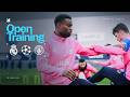 OPEN TRAINING Real Madrid V Man City UEFA Champions League