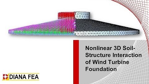 Webinar: Nonlinear 3D Soil-Structure Interaction of a Wind Turbine Foundation with DIANA