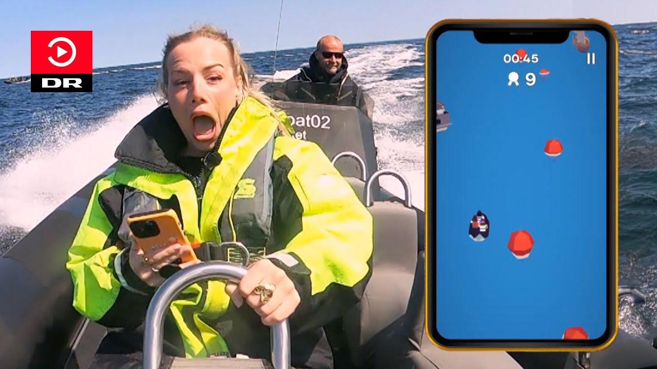 Kan Maria spille på sin mobil i speedbåden?