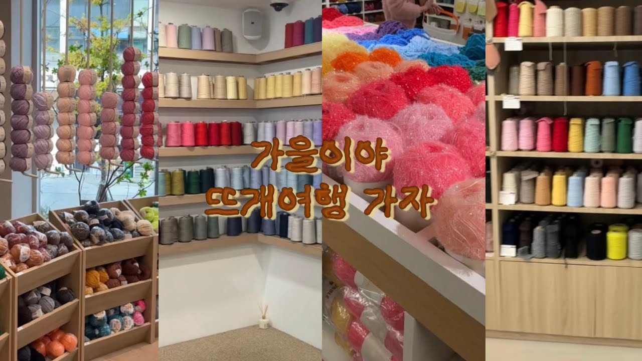 [vlog] 가을 뜨개여행 기록 🍂 쎄비하우스, 솜솜뜨개, 바늘이야기, 앵콜스