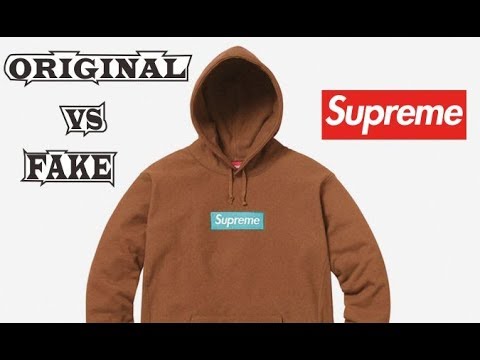 Supreme Box Logo Hoodie Sweatshirt Brown Original & Fake