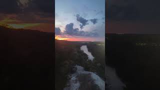 The view of the Brazos River from Lovers Leap in Waco, Texas