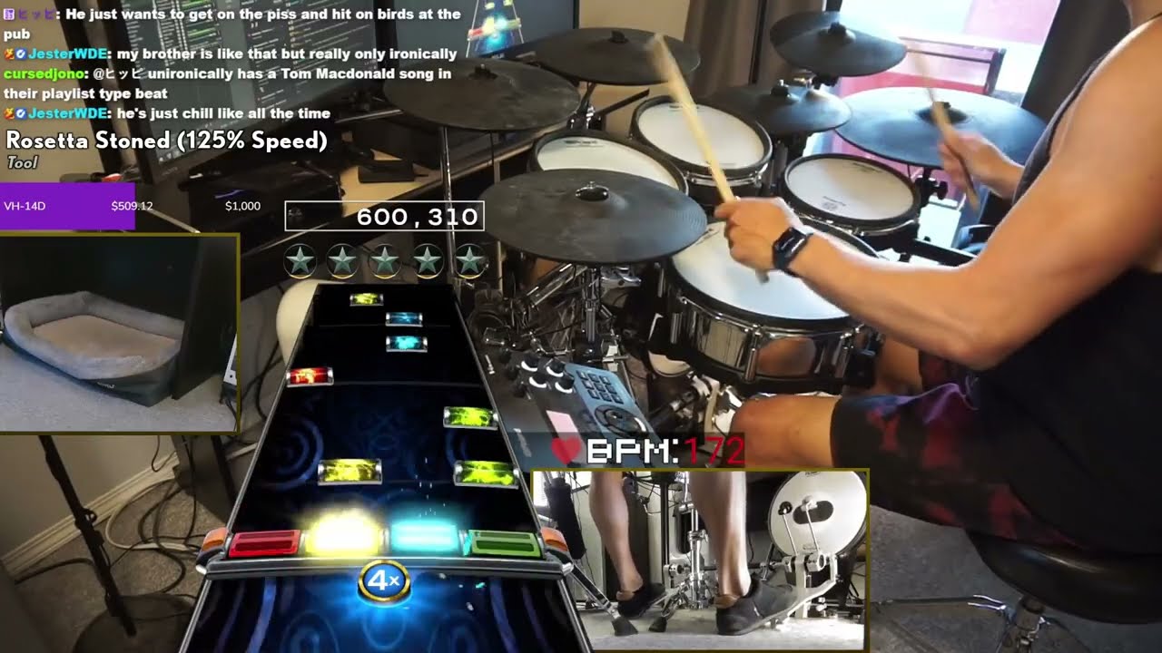 Rosetta Stoned (125% Speed) by Tool - Pro Drums FC