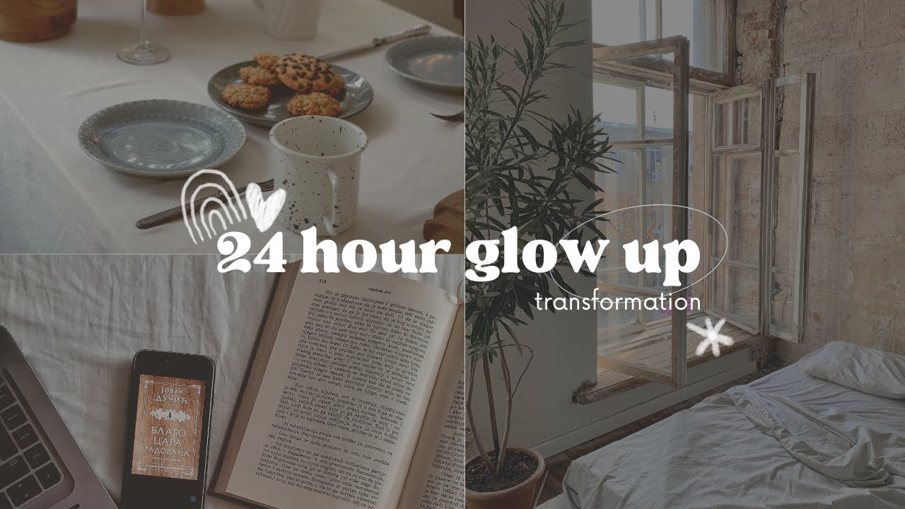 24 hour GLOW UP transformation (nails, hair, makeup) - YouTube