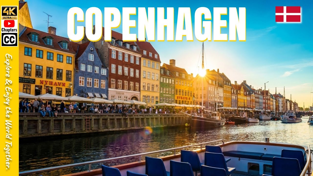 COPENHAGEN Denmark 4K City Walking Tour | Nyhavn to City Hall via Strøget