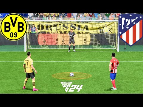 FIFA 24 | Ronaldo vs Messi | Borussia Dortmund vs Atletico Madrid | Penalty Shootout - PS5 Gameplay