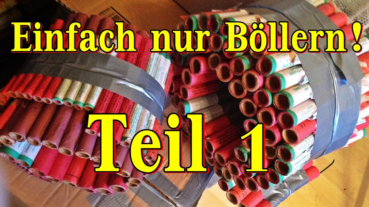 Einfach nur Böllern Teil 1! Böllerketten / Dynamit Böller usw. (Röder Resteschießen) [1080p Full HD]