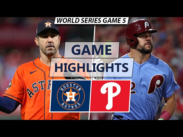 Phillies vs. Astros: World Series Game 5 score, highlights