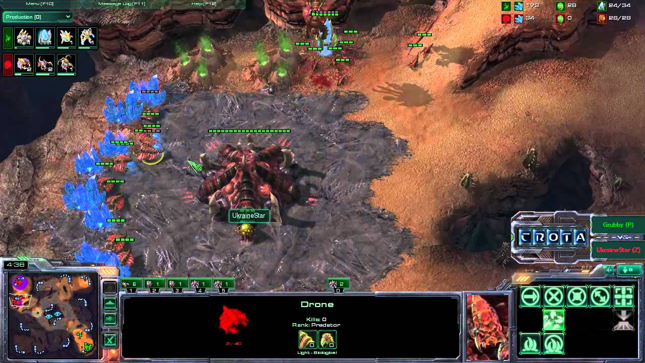 StarCraft 2 - SC664 - Grubby (P) vs UkraineStar (Z) on Backwater Gulch