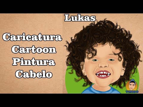 TUTORIAL CARICATURA PINTURA CABELO CACHIADO PHOTOSHOP
