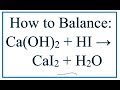 Balancing Chemical Equations Concepts