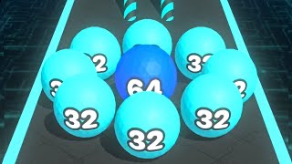 Crazy Ball Run 2048 - Night Mode Ball Merge ! All Levels Gameplay (23-32) android, ios screenshot 5