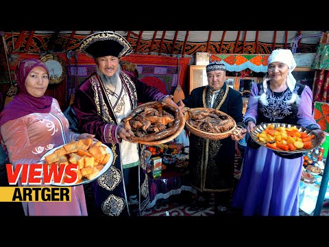 What Kazakh Nauryz Feast Is Like - Kazakh New Year! Village Life in Mongolia