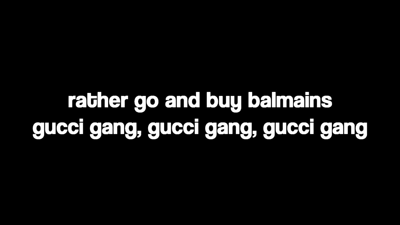 The Gucci Gang Lyrics | The of Mike Mignola