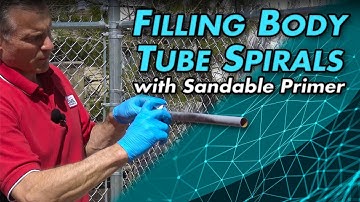 Filling Body Tube Spirals with Sandable Primer