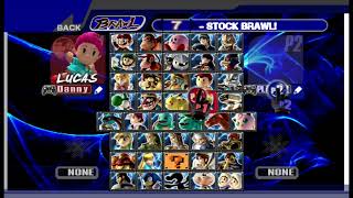 SSBB MASTERLINKX's Custom Brawl Pack CSP And Stage Selection Showcase