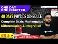 Complete basic mathematics differentiation  integration  one day one chapter  ankit srivastava