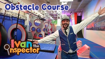 Obstacle Course For Kids! | Ivan Inspects An American Ninja Warrior Course!