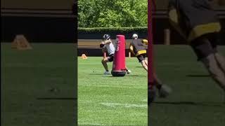 Will Howard And Drew Allar Throwing Drills steelers pittsburghsteelers nflshorts
