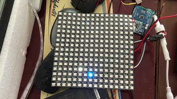 16x16 neopixel matrix demo