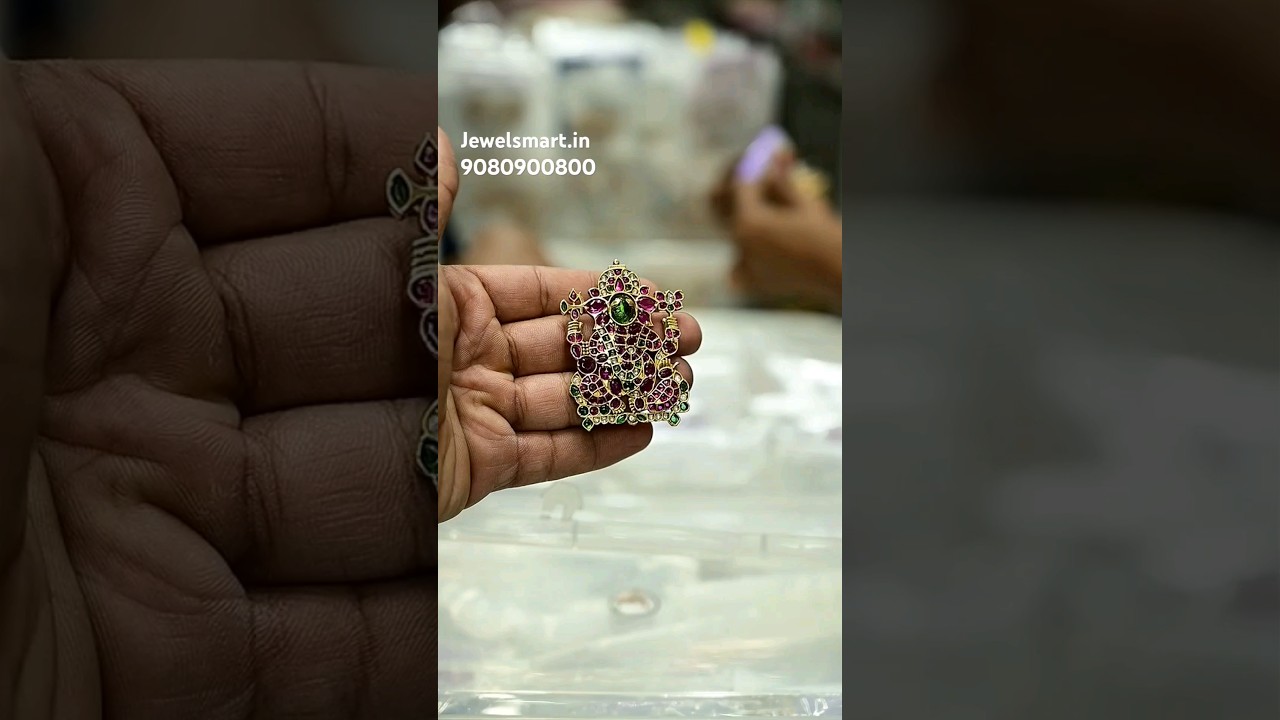 Kemp Stones Studded Big Size Temple Pendant | Divine Jewelry Inspired by the Gods #pendant #jewelry