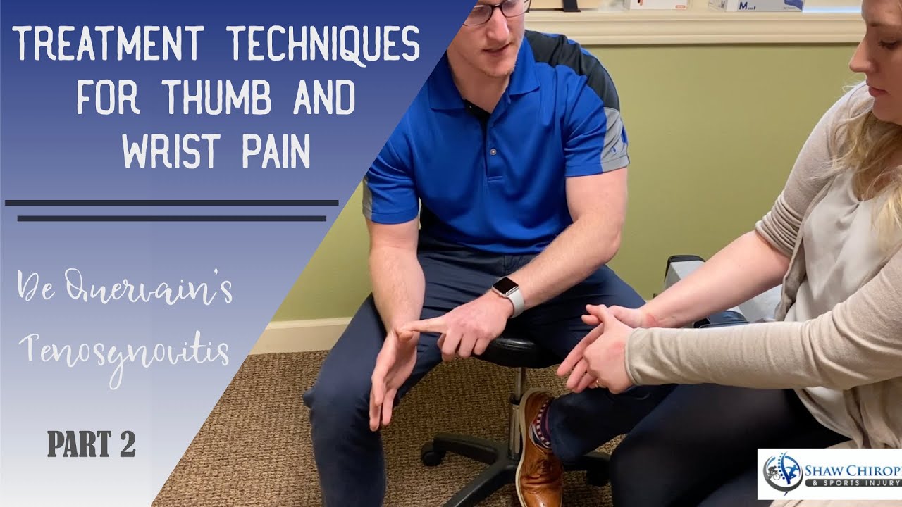 Treatment and Exercises for De Quervain's YouTube