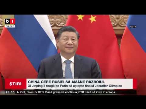 CHINA CERE RUSIEI SĂ AMÂNE RĂZBOIUL_Stiri B1_24 ian 2022