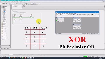 Logic element XOR (Bit Exclusive OR) Instructions in Siemens PLC Programming STEP7 SIMATIC Manager !