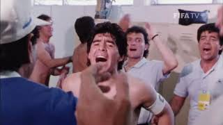 Diego Maradona - Canticos Argentinos en Vestidores (Mundial Mexico 1986) [HD]