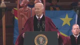 Mixed response at Morehouse College during President Joe Biden's commencement speech