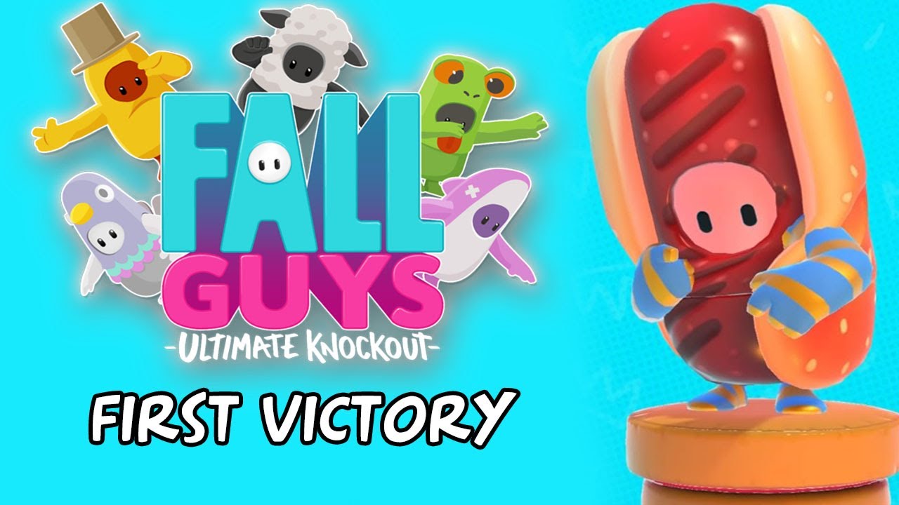 MY FIRST FALL GUYS WIN! (Fall Guys Ultimate Knockout Victory Gameplay)