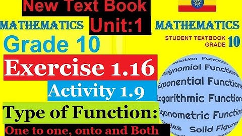 Mathematics Grade 10 Unit-1 Exercise 1.16 and Activity 1.9 from new text book@mathT_21