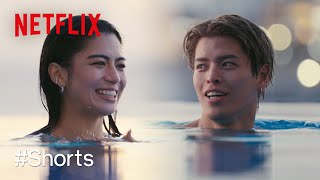 🩳👙水着で大接近(ギャビー&大珠) - 2人きりのインフィニティプールデート | オオカミちゃんには騙されない | Netflix Japan