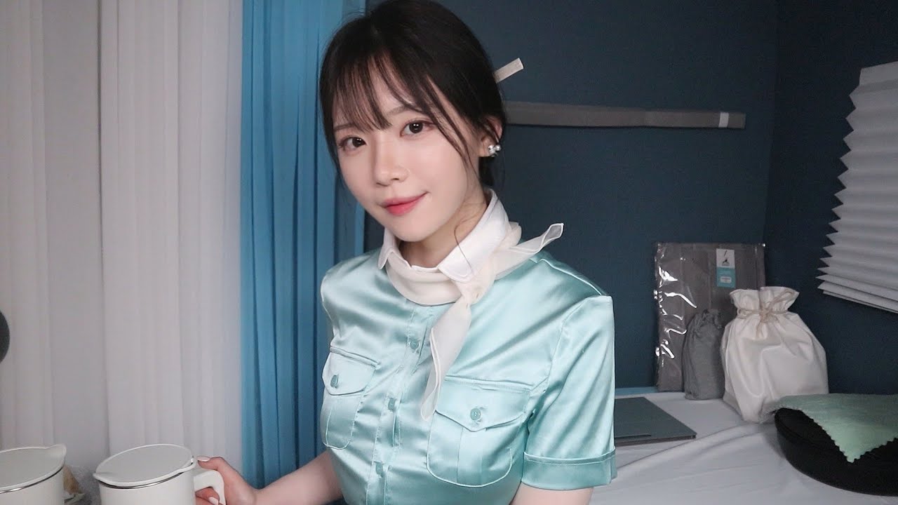 ASMR(Sub✔)тихий ночной рейс, первоклассный уход помогает вам спать