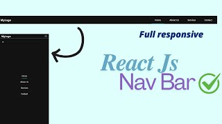 Navbar in React JS Watch Now! | Responsive For Beginners