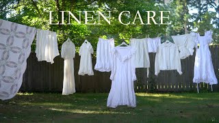 How to Care for Linen Clothes 🫧 Little Women Atelier | Laundry routine 🧺 Cottagecore