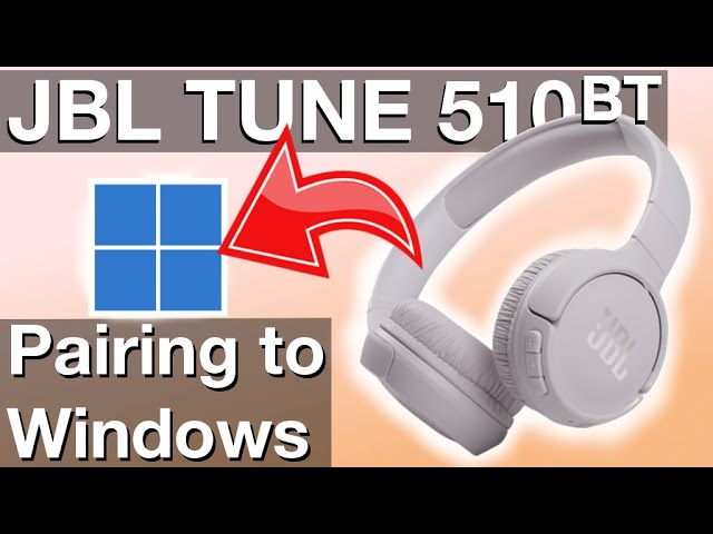 Pairing JBL TUNE510BT to WINDOWS laptop (How to instructions) - YouTube