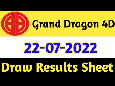 22-07-2022 Grand Dragon Today 4D Results | 4d Malaysia Result Live Today | Today 4d Result Live