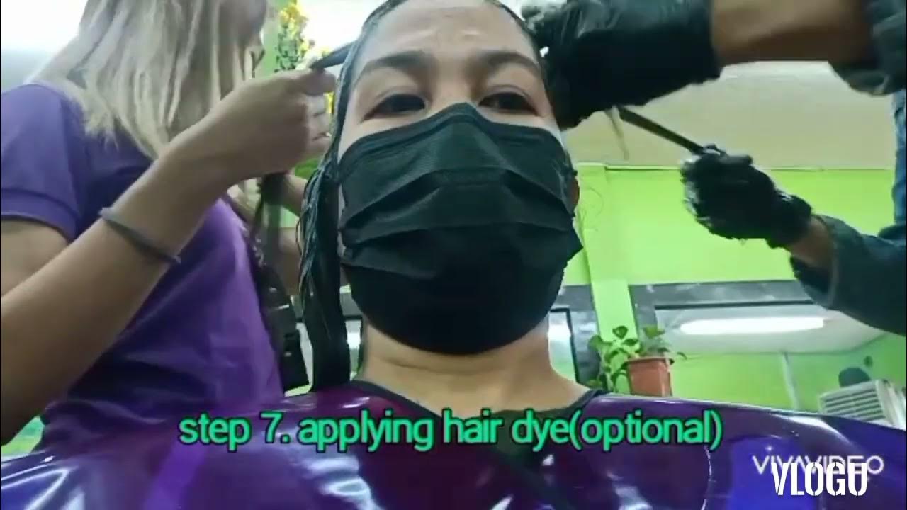 Hair rebonding (step by step process) hairrebond hairsalon YouTube