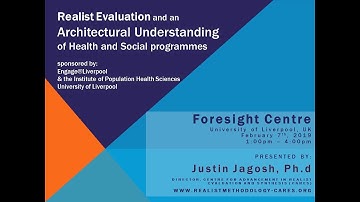 Realist Evaluation and an Architectural Understanding of Health and Social Programmes
