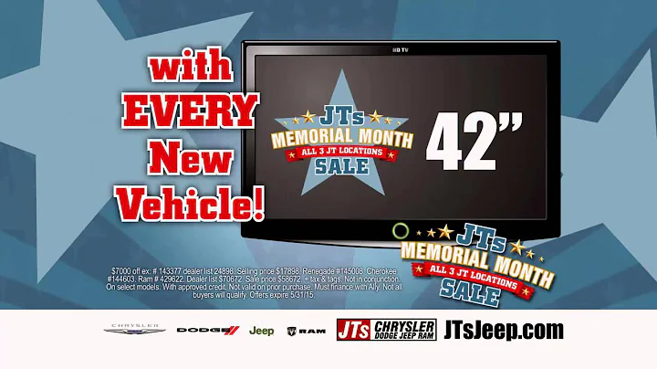 Get up to $7,000 off new Jeeps at JTs Chrysler Dodge Jeep Ram!