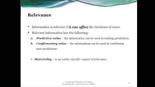 CFAS - Conceptual Framework for Financial Reporting